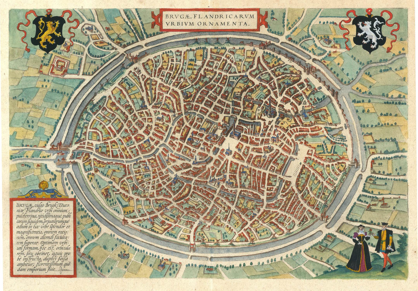 presentation of the map reproduction without a frame
