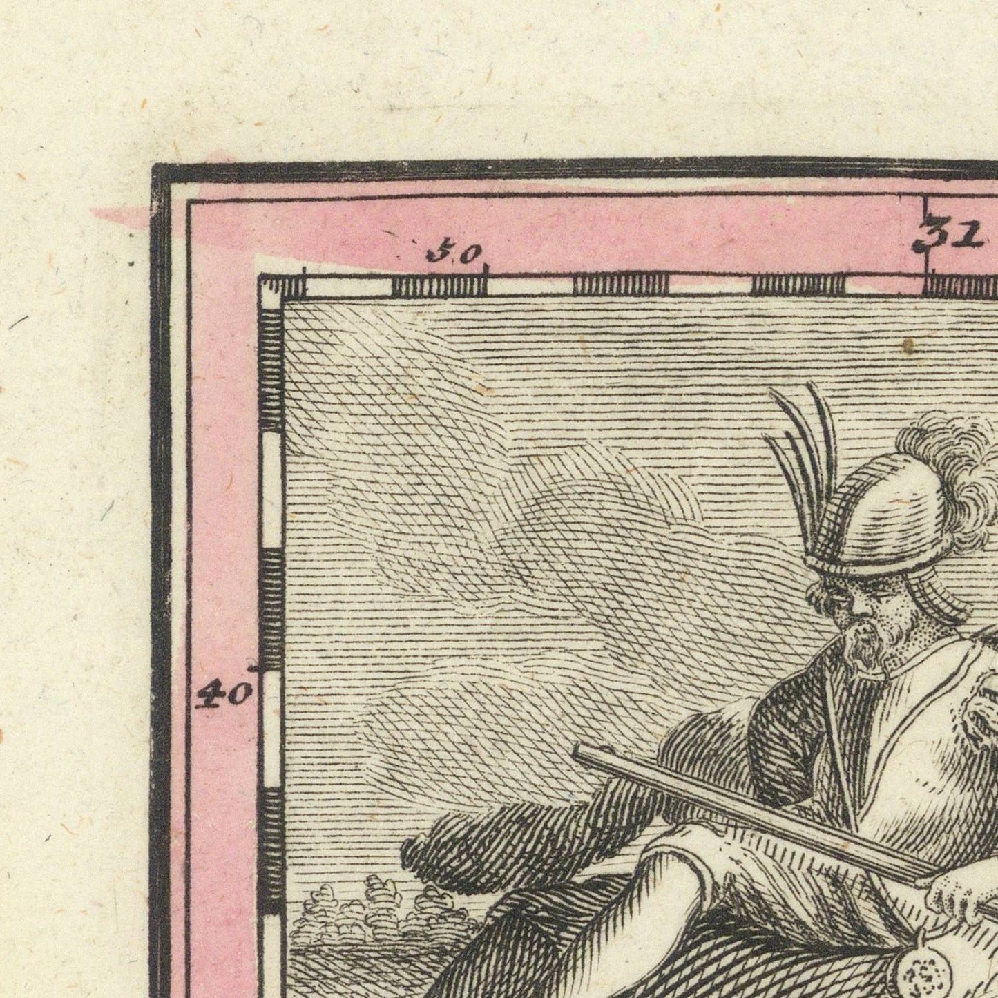 detail of the map from the top left corner