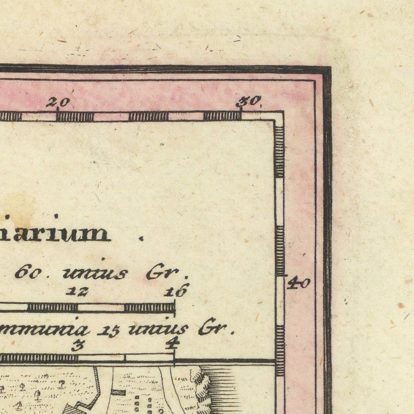 detail of the map from the top right corner