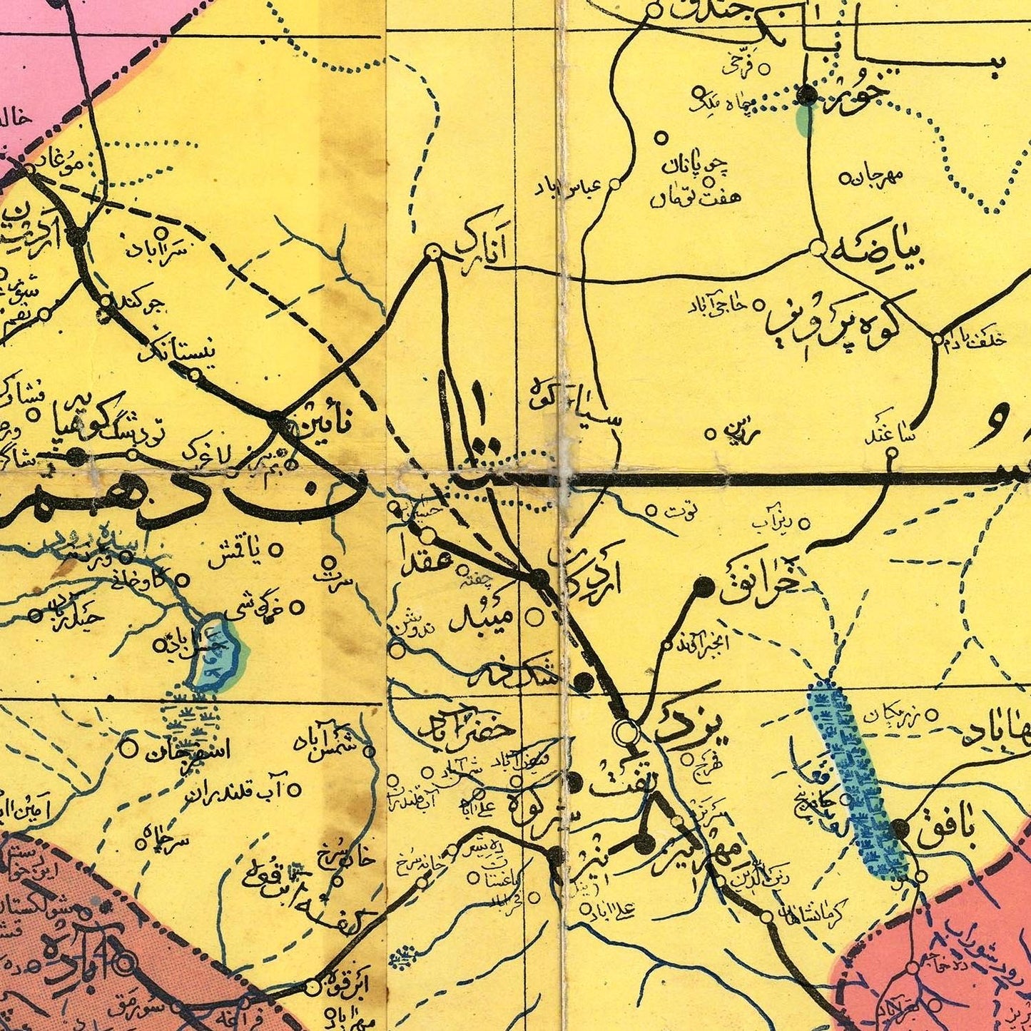 detail of the map from the centre