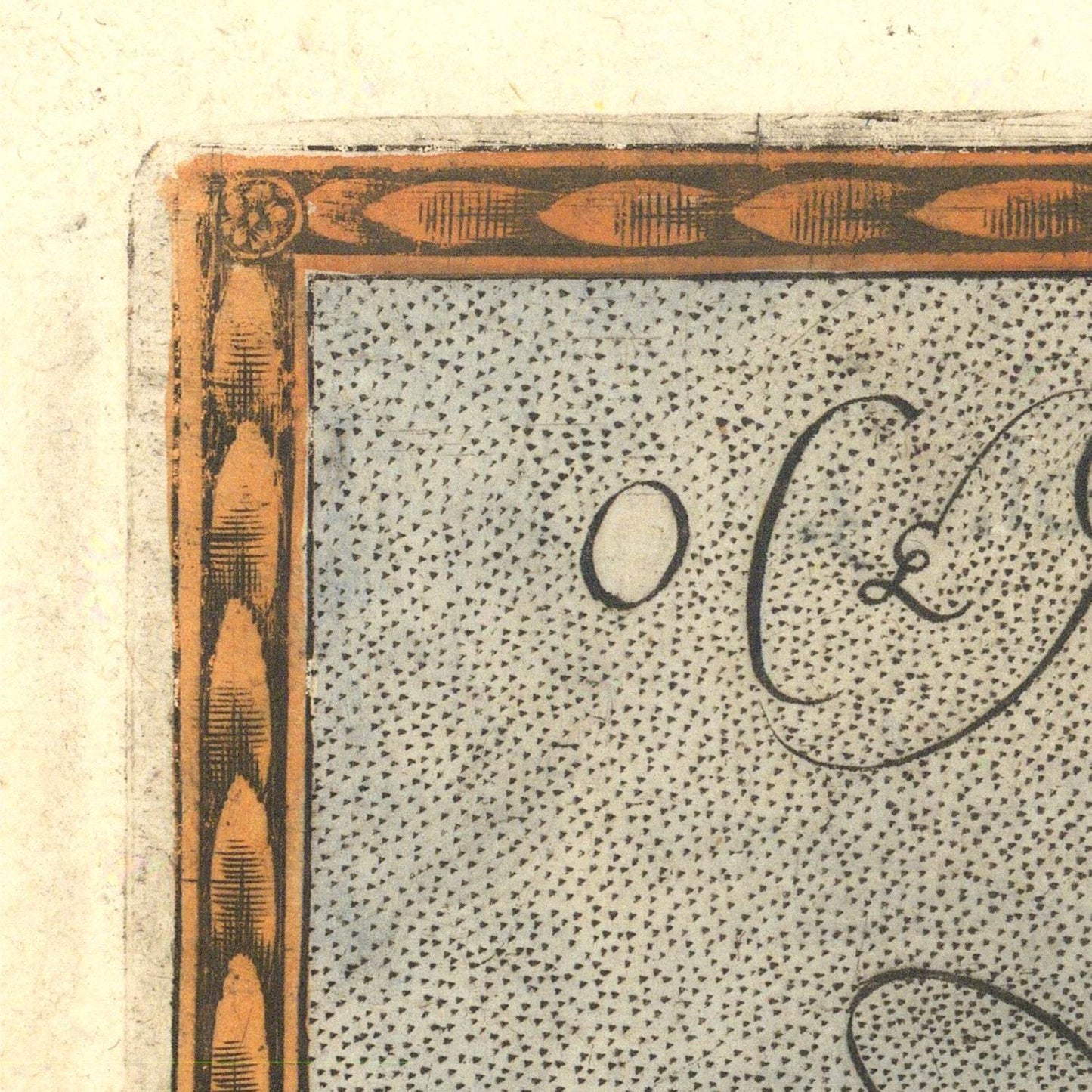 detail of the map from the top left corner