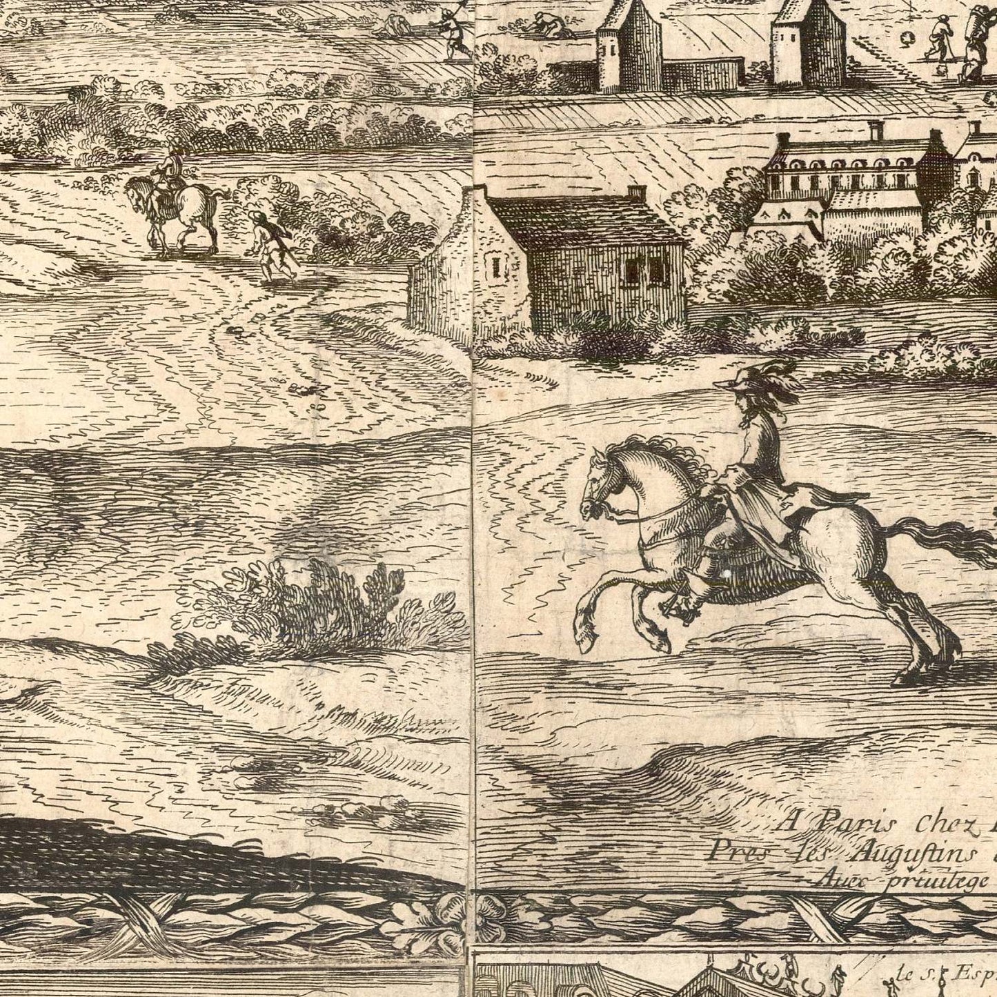 detail of the map from the centre