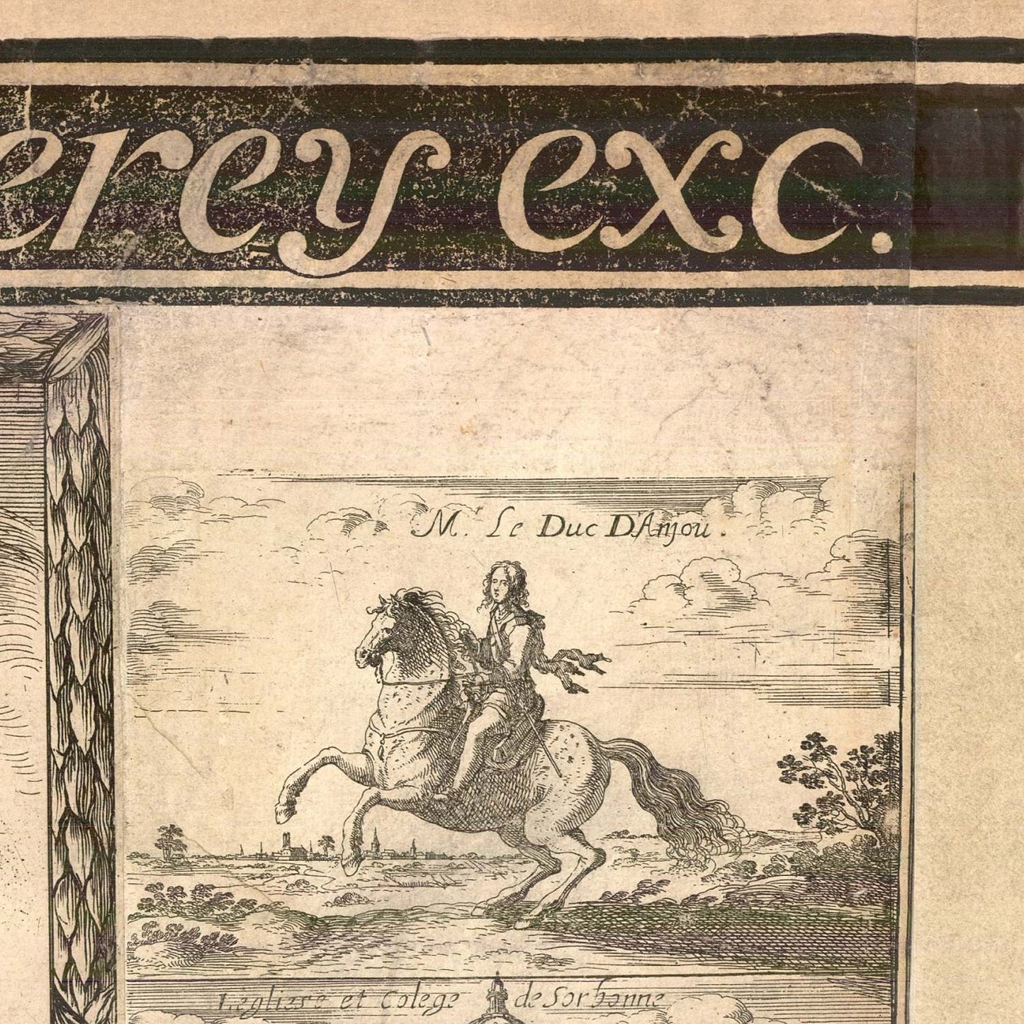 detail of the map from the top right corner