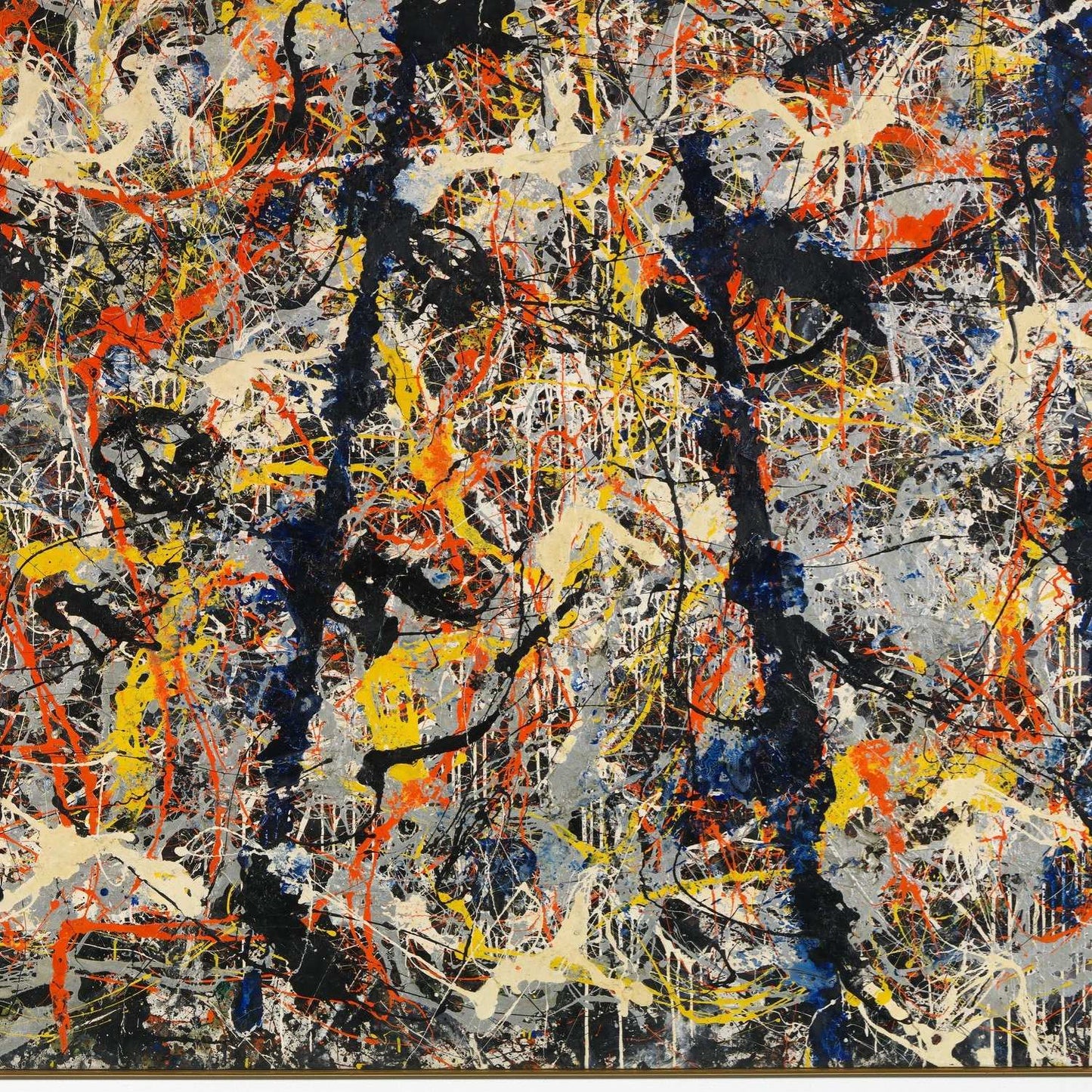 detail of the fine art reproduction from the centre left