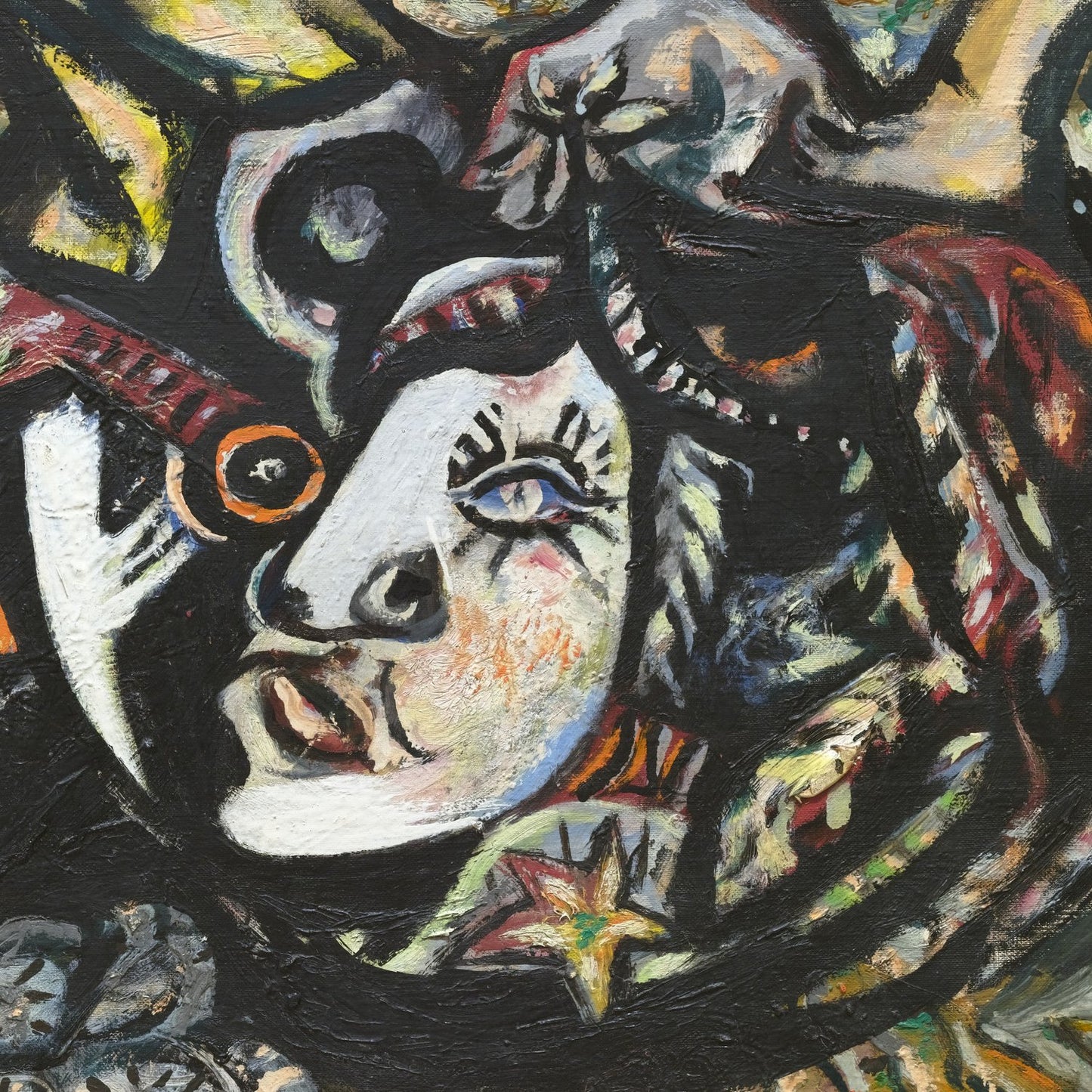 detail of the fine art reproduction from the centre