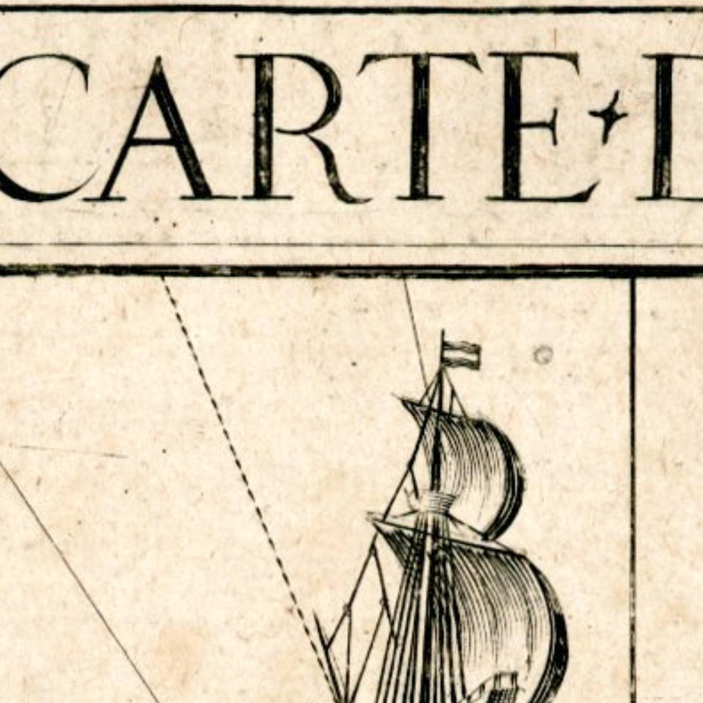 detail of the map from the centre left
