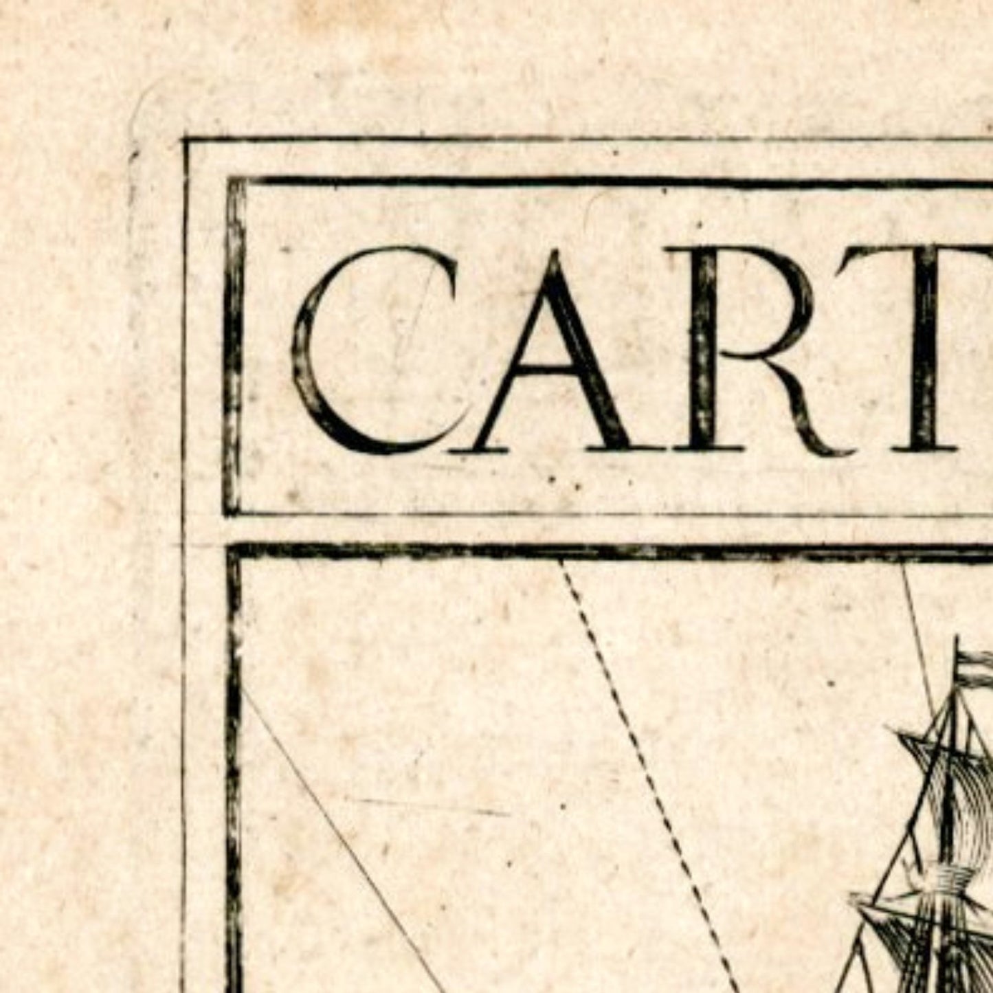 detail of the map from the top left corner