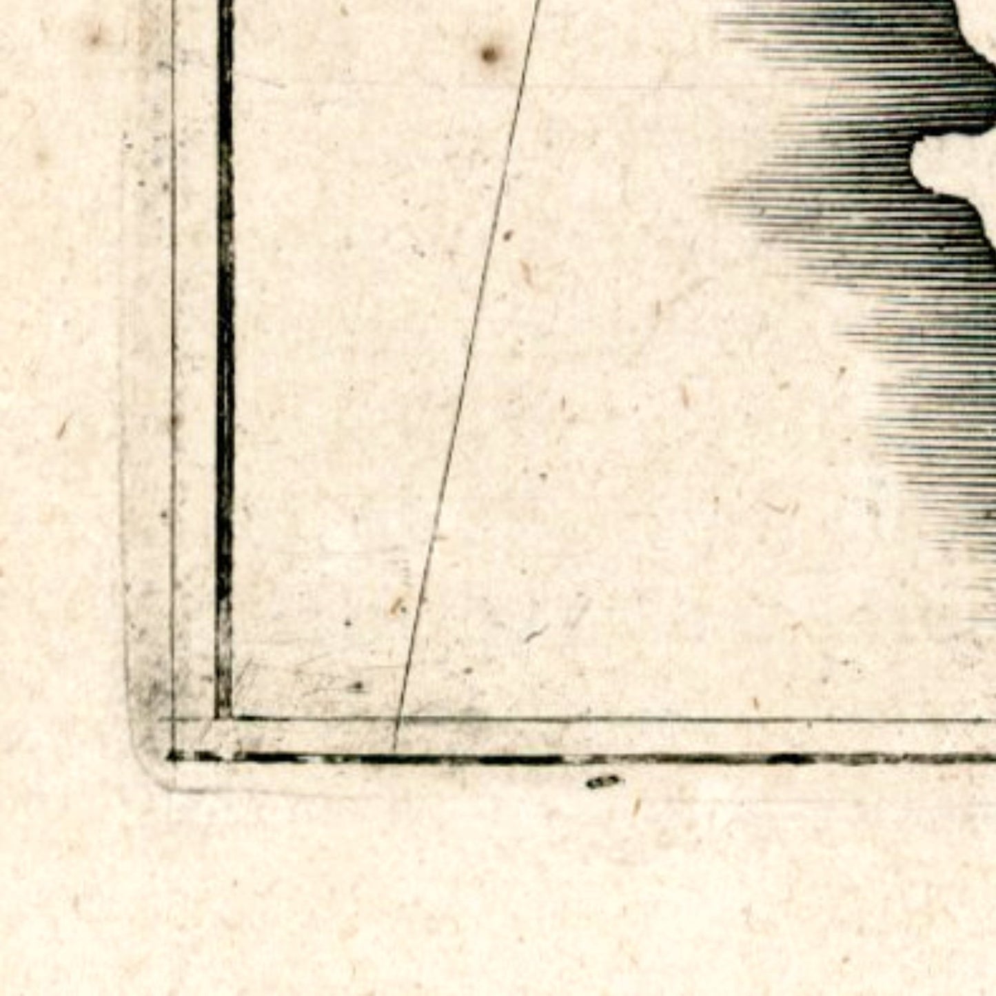 detail of the map from the bottom left corner
