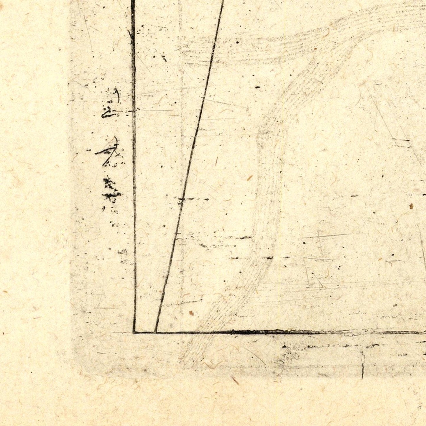 detail of the map from the bottom left corner