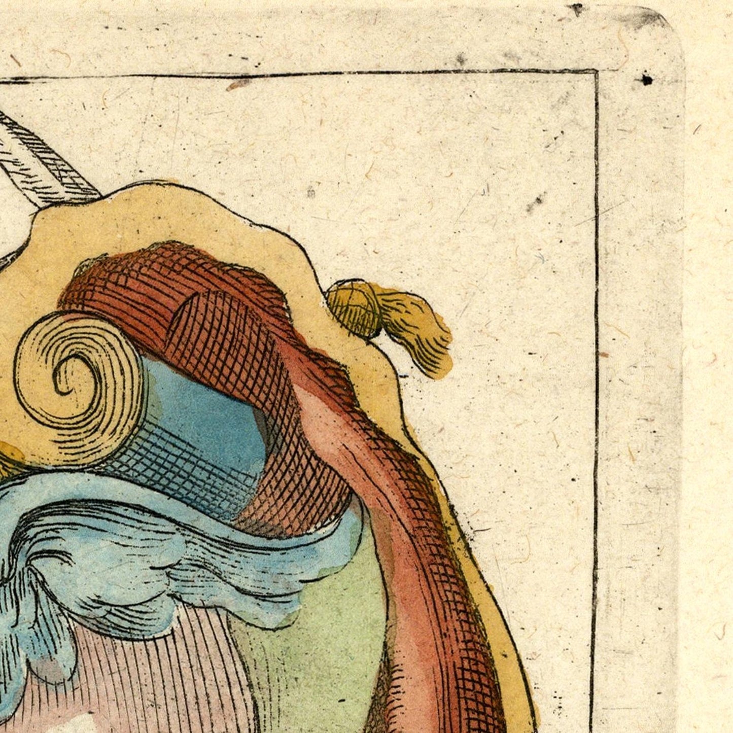 detail of the map from the top right corner