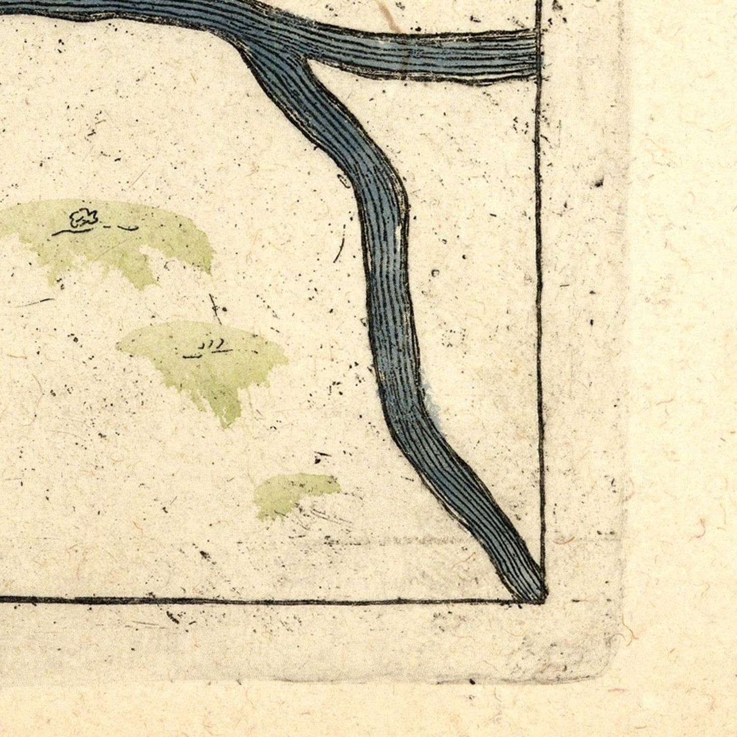 detail of the map from the bottom right corner