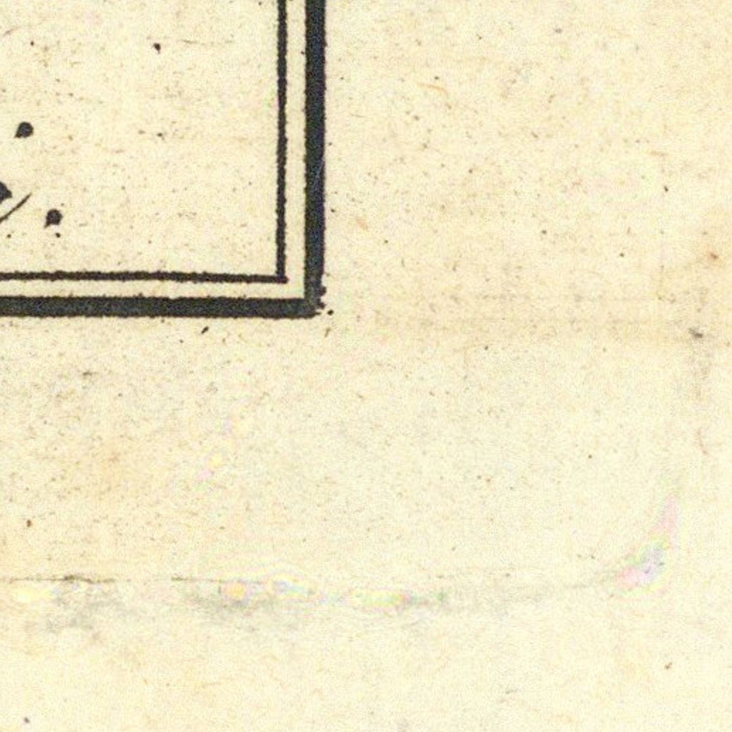 detail of the map from the bottom right corner