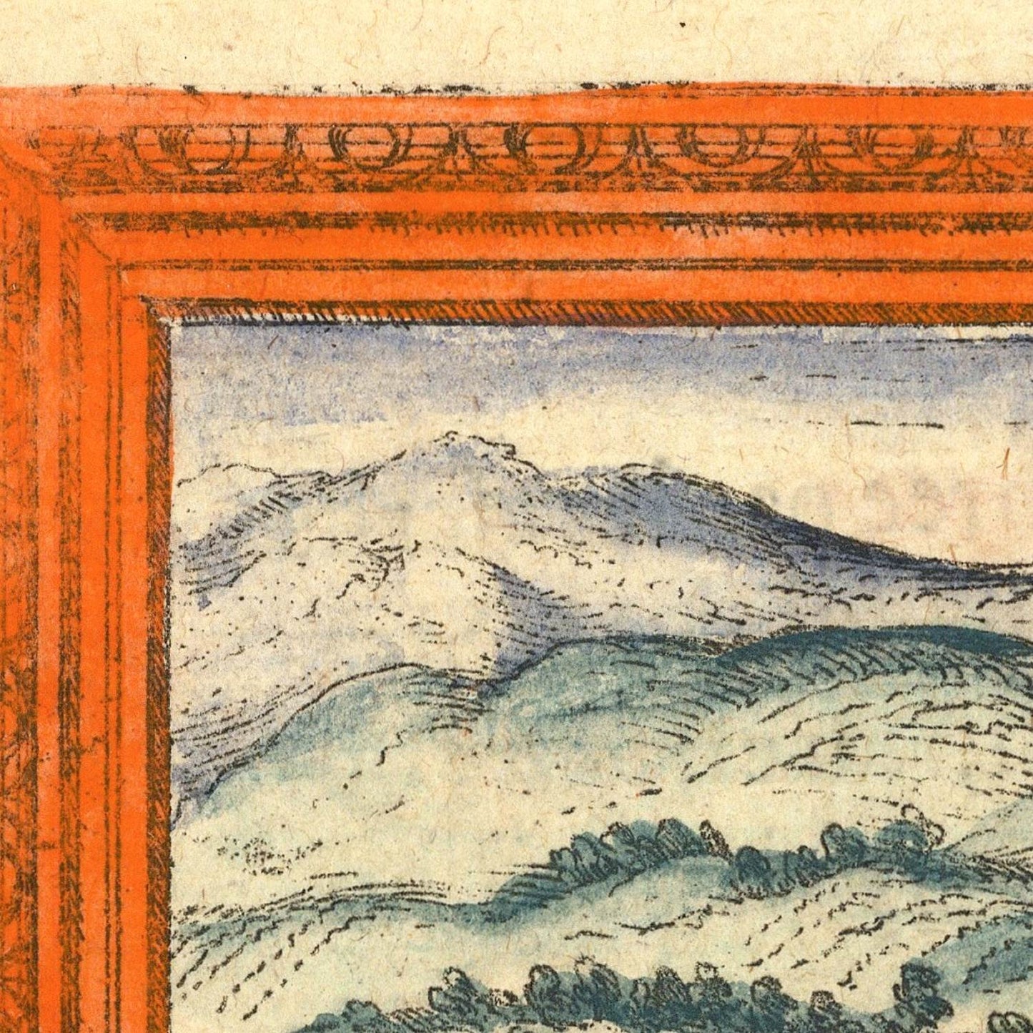 detail of the map from the centre left