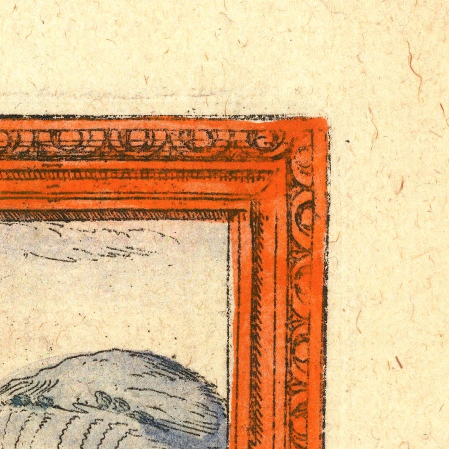 detail of the map from the top right corner