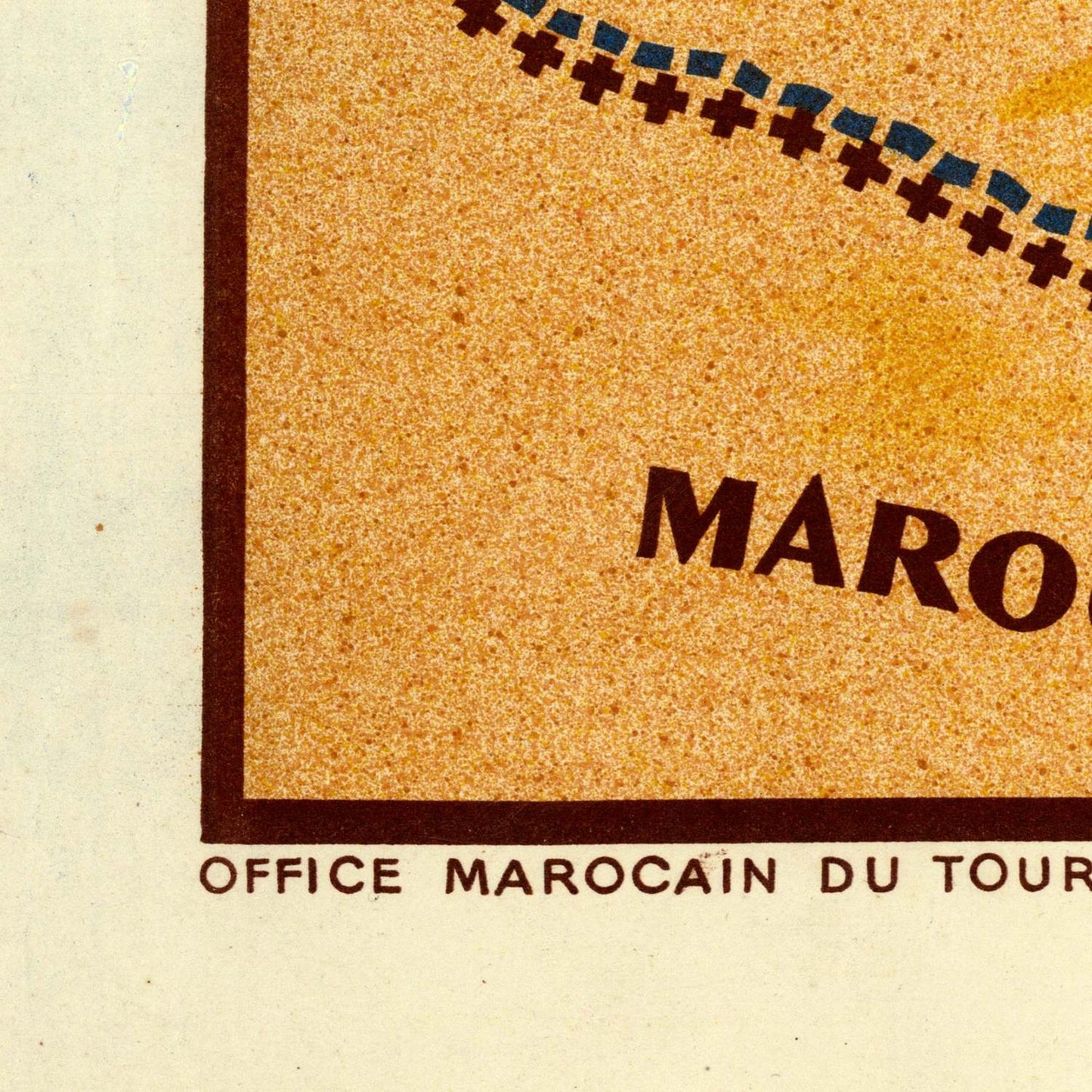 detail of the map from the bottom left corner