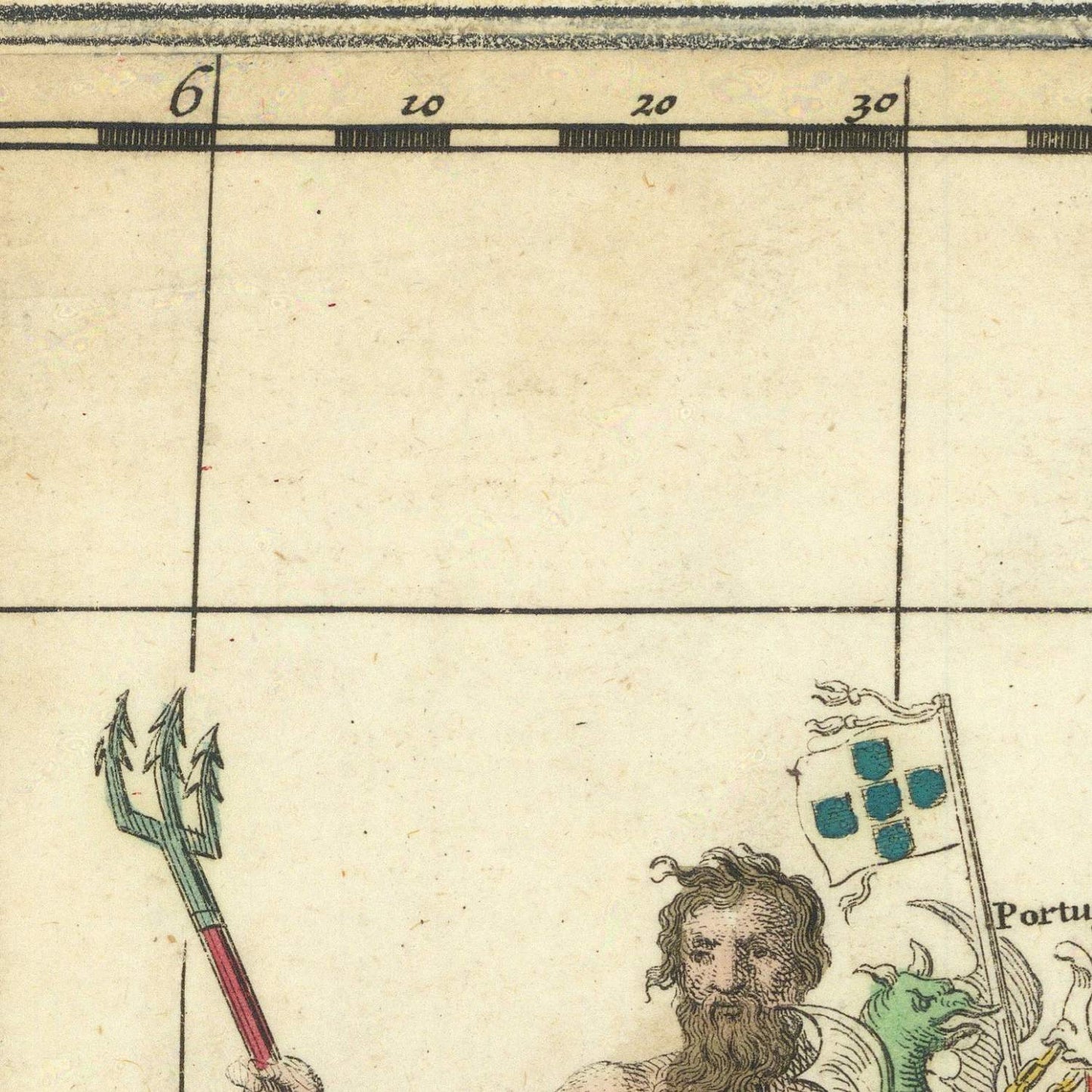 detail of the map from the centre left