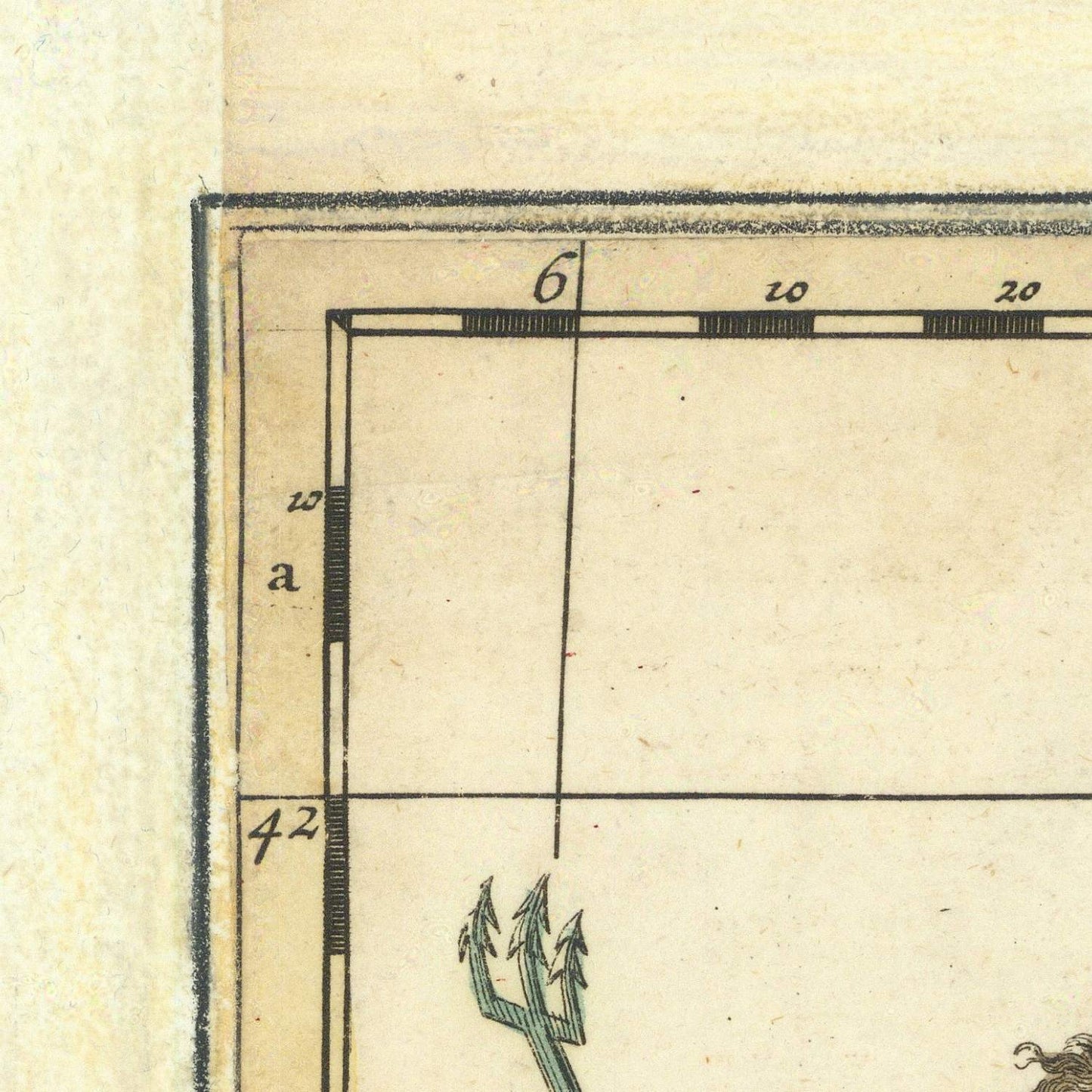 detail of the map from the top left corner
