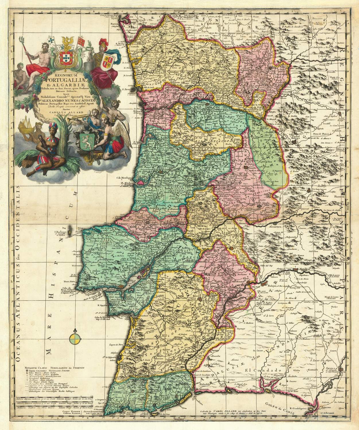 presentation of the map reproduction without a frame
