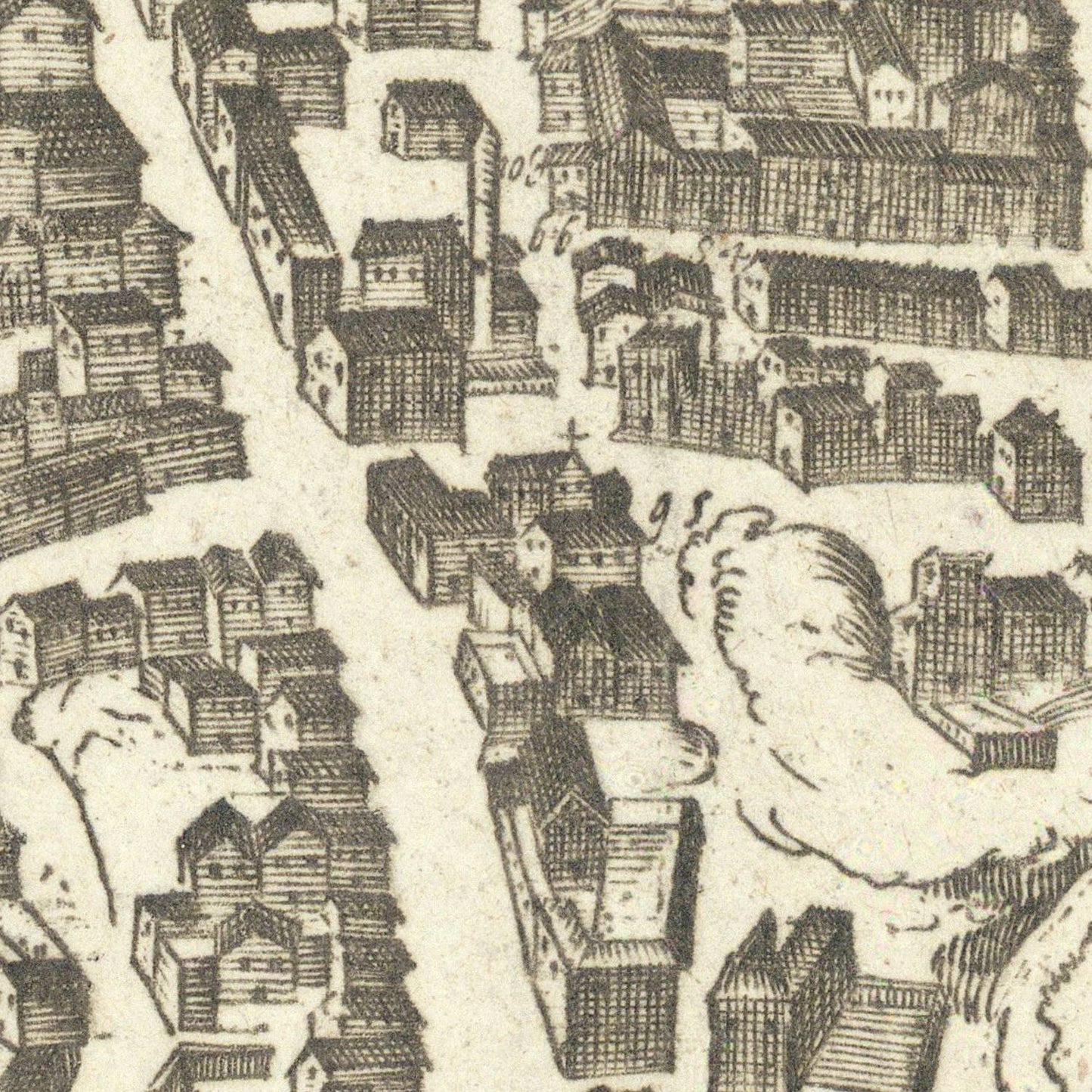 detail of the map from the centre