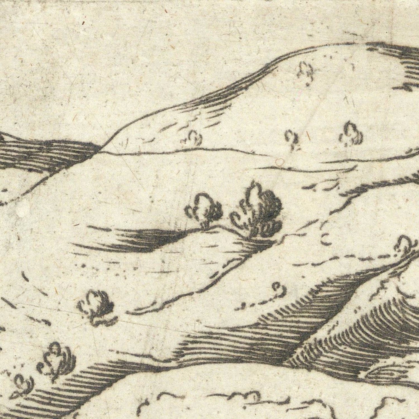 detail of the map from the centre left