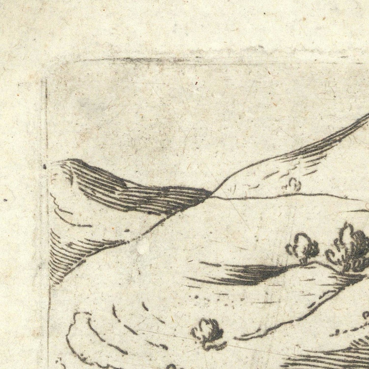 detail of the map from the top left corner