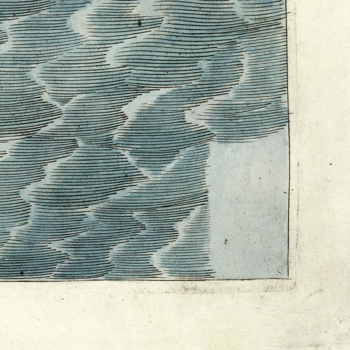 detail of the map from the bottom right corner