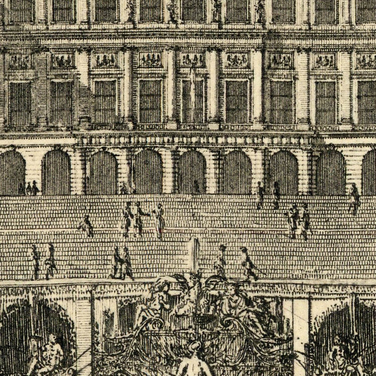 detail of the map from the centre