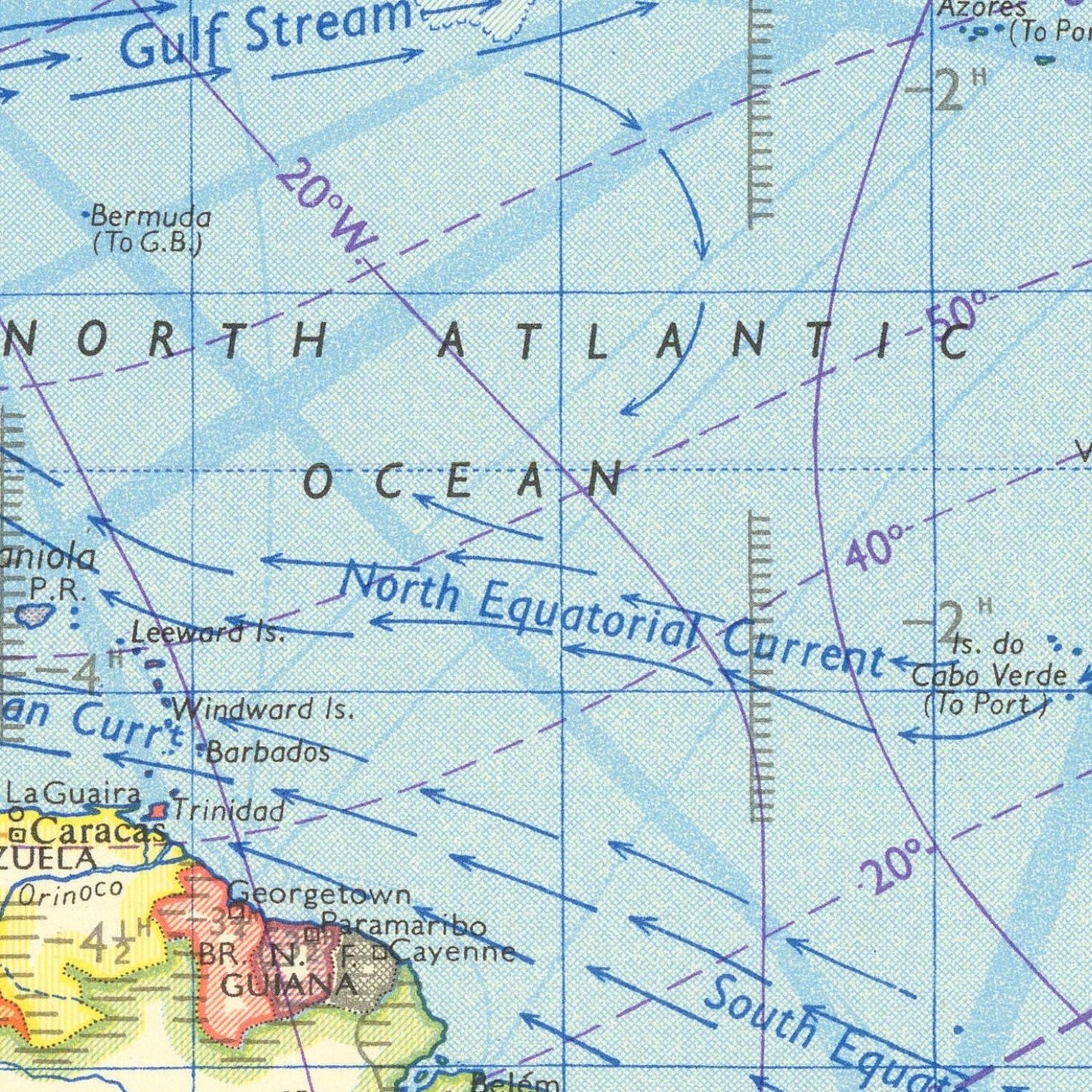 detail of the map from the centre