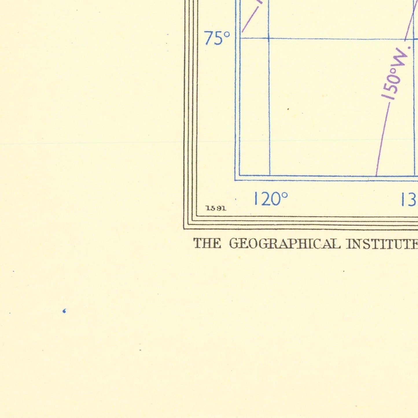 detail of the map from the bottom left corner