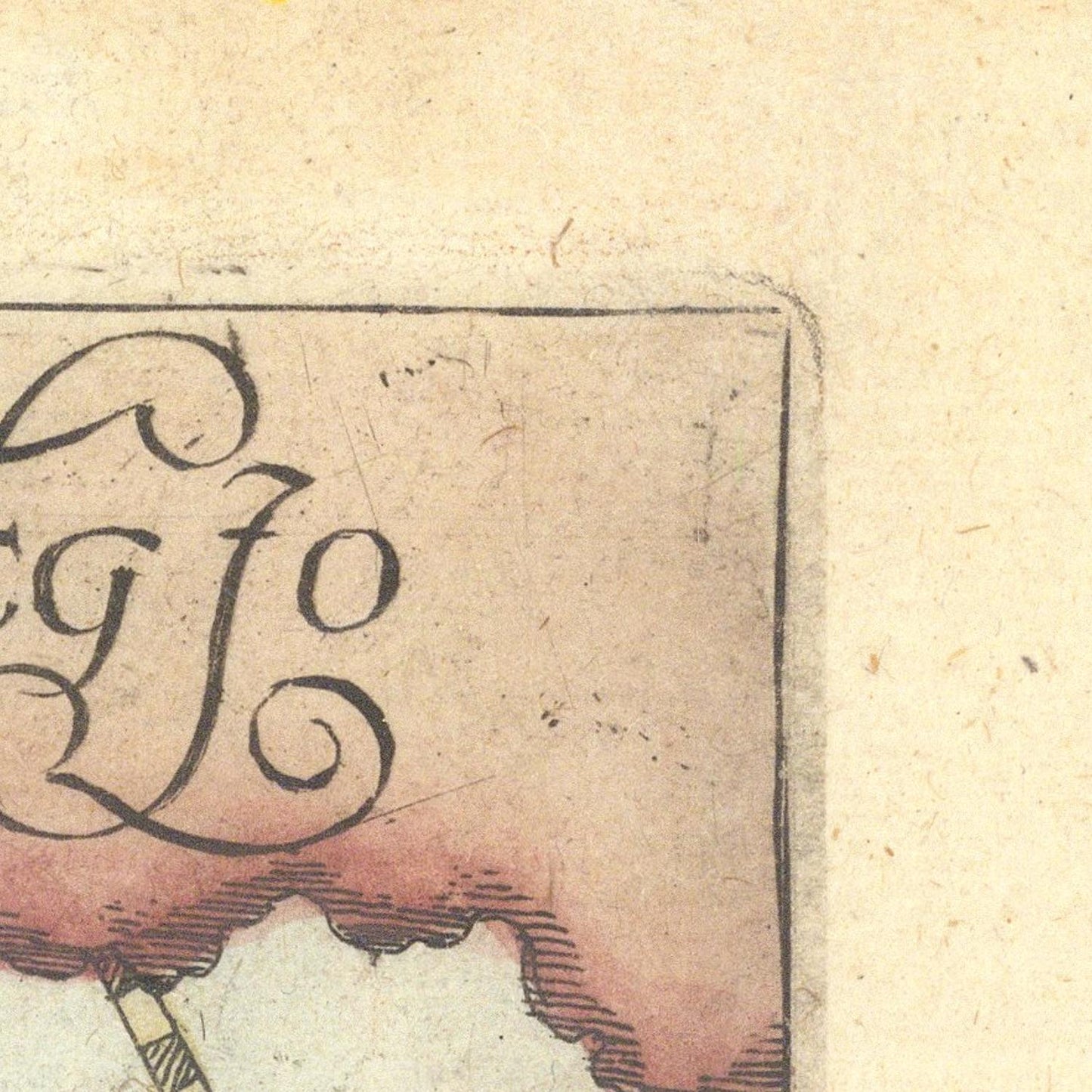 detail of the map from the top right corner