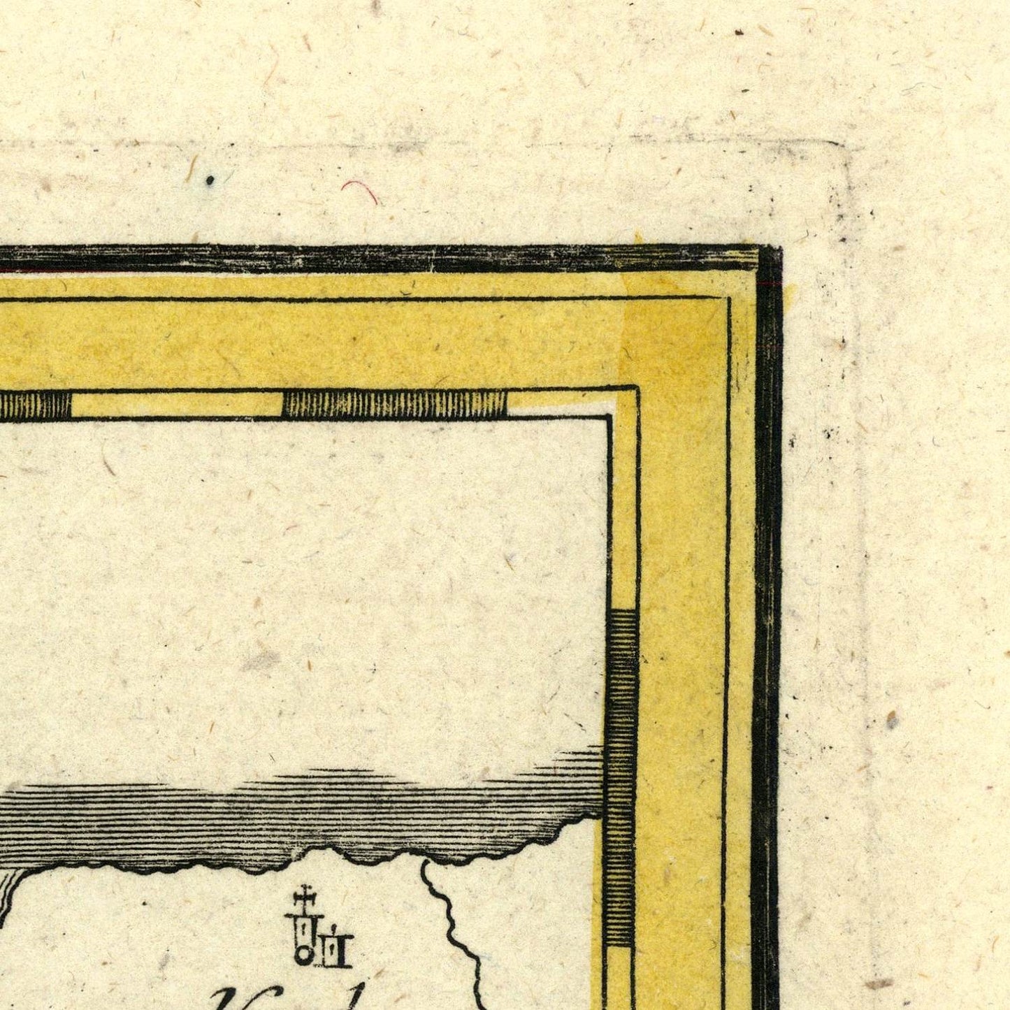 detail of the map from the top right corner