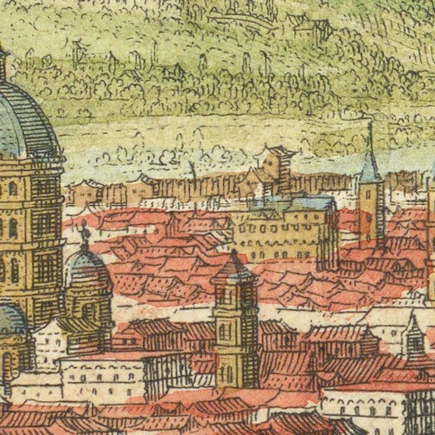 detail of the map from the centre