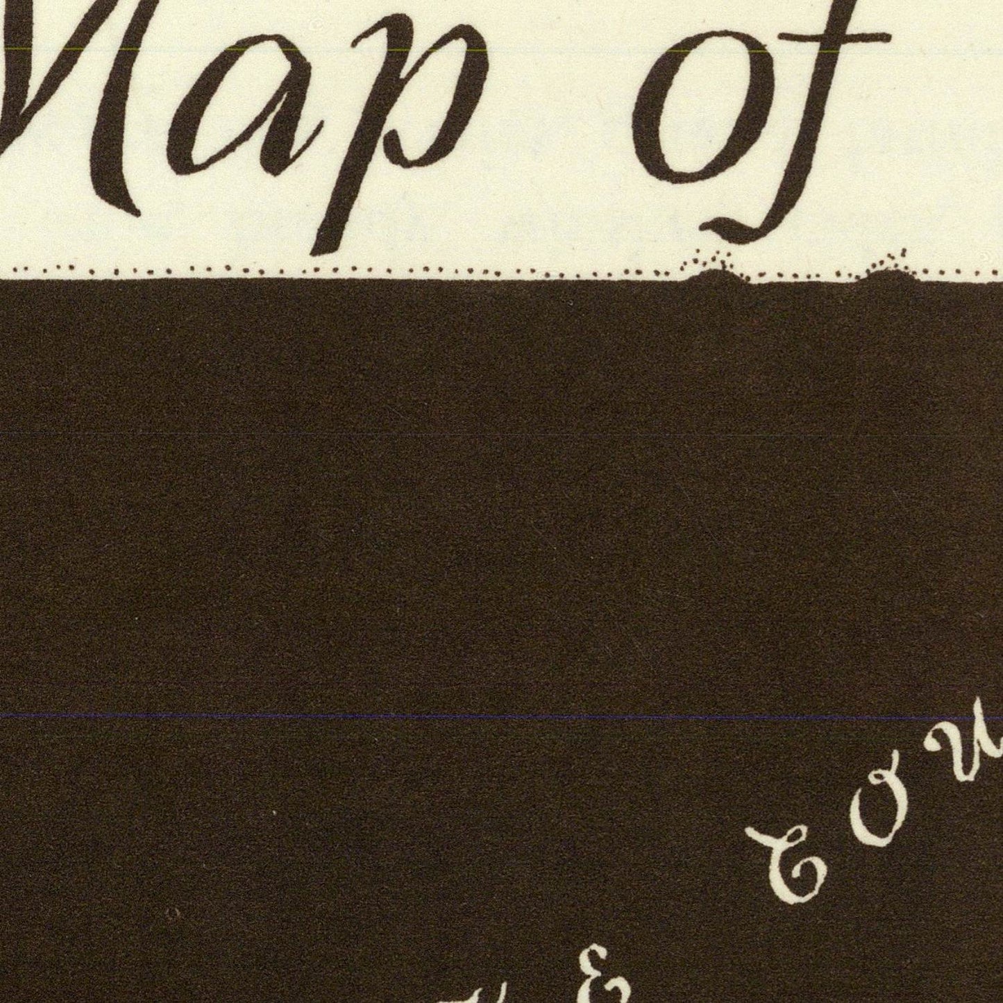 detail of the map from the centre left