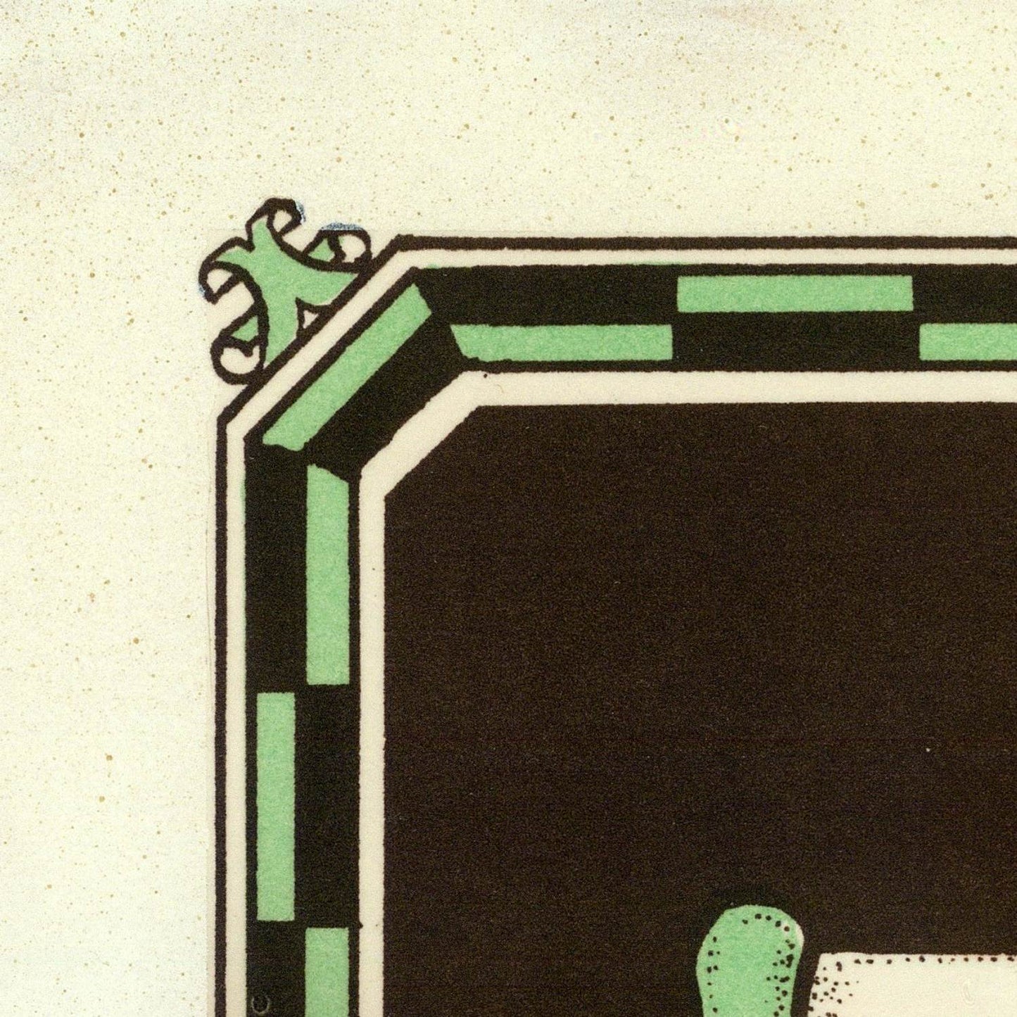 detail of the map from the top left corner
