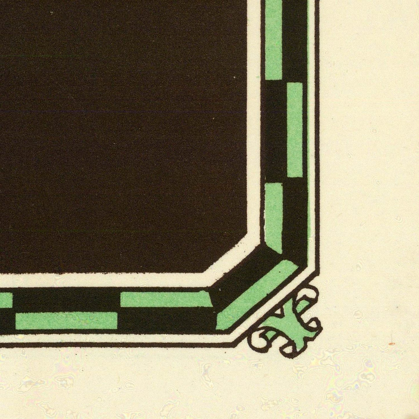 detail of the map from the bottom right corner