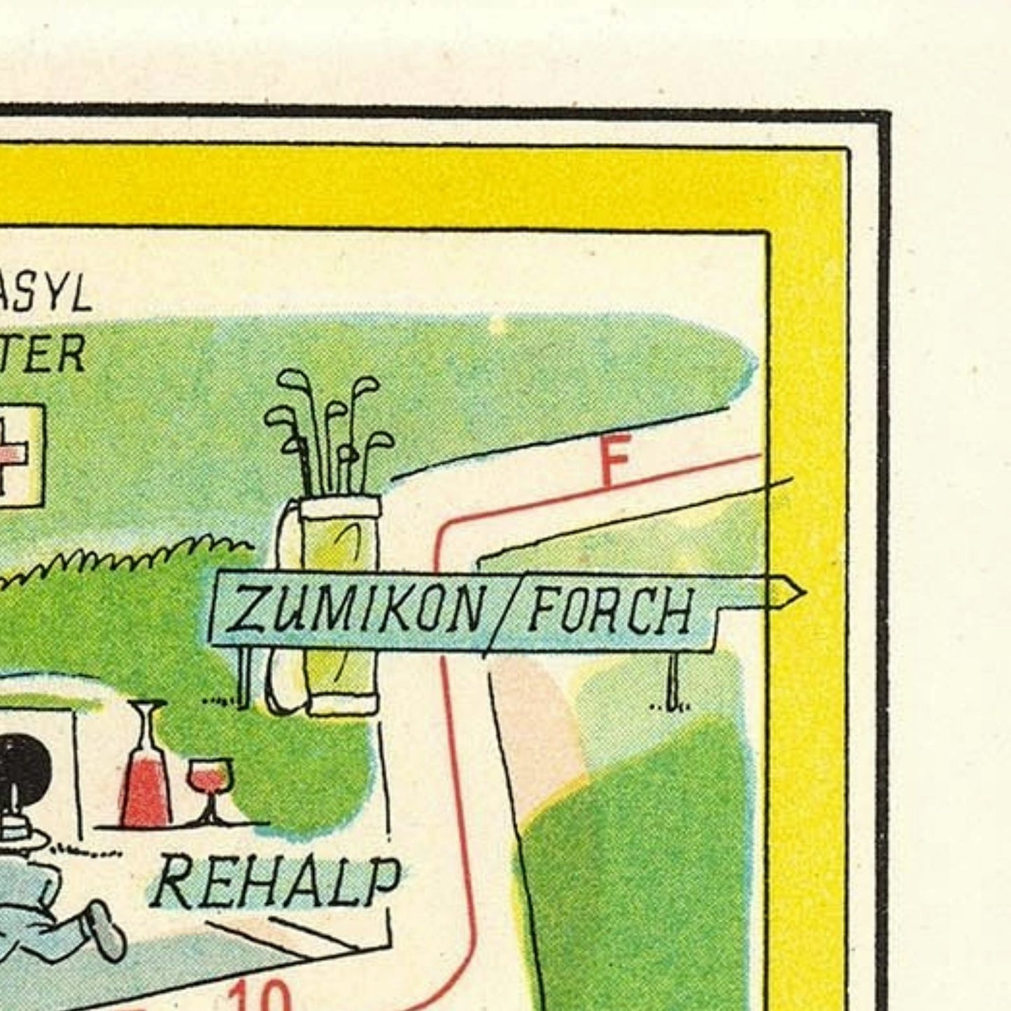 detail of the map from the top right corner