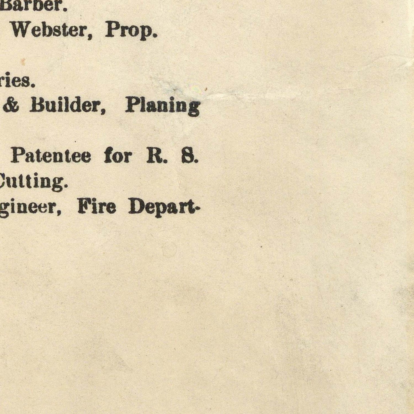 detail of the map from the bottom right corner