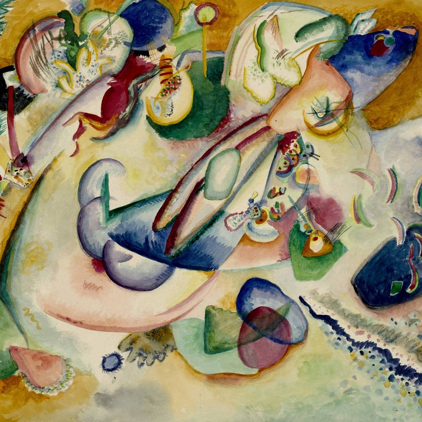 detail of the fine art reproduction from the centre