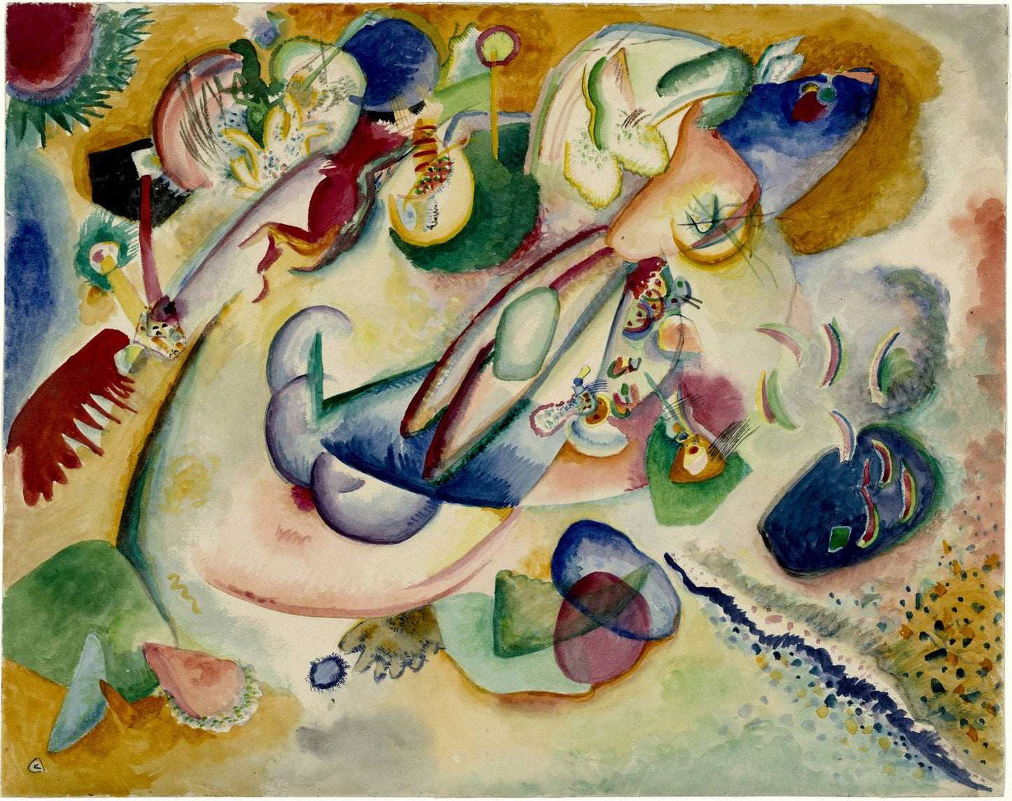 presentation of the fine art reproduction without a frame