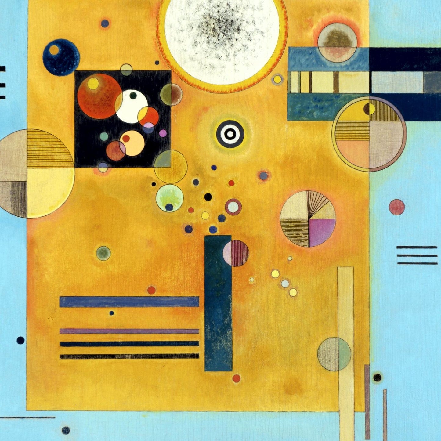 detail of the fine art reproduction from the centre