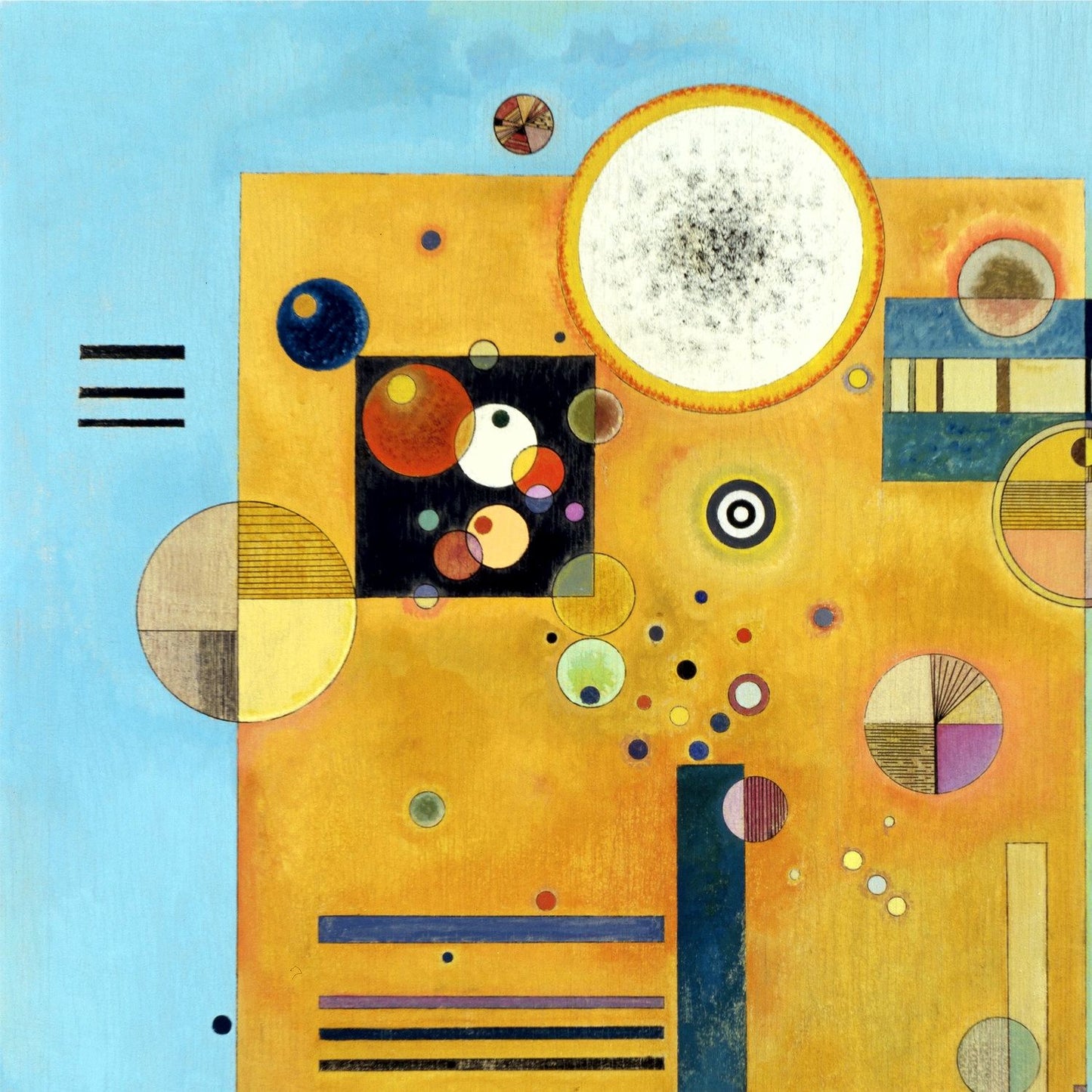 detail of the fine art reproduction from the top left