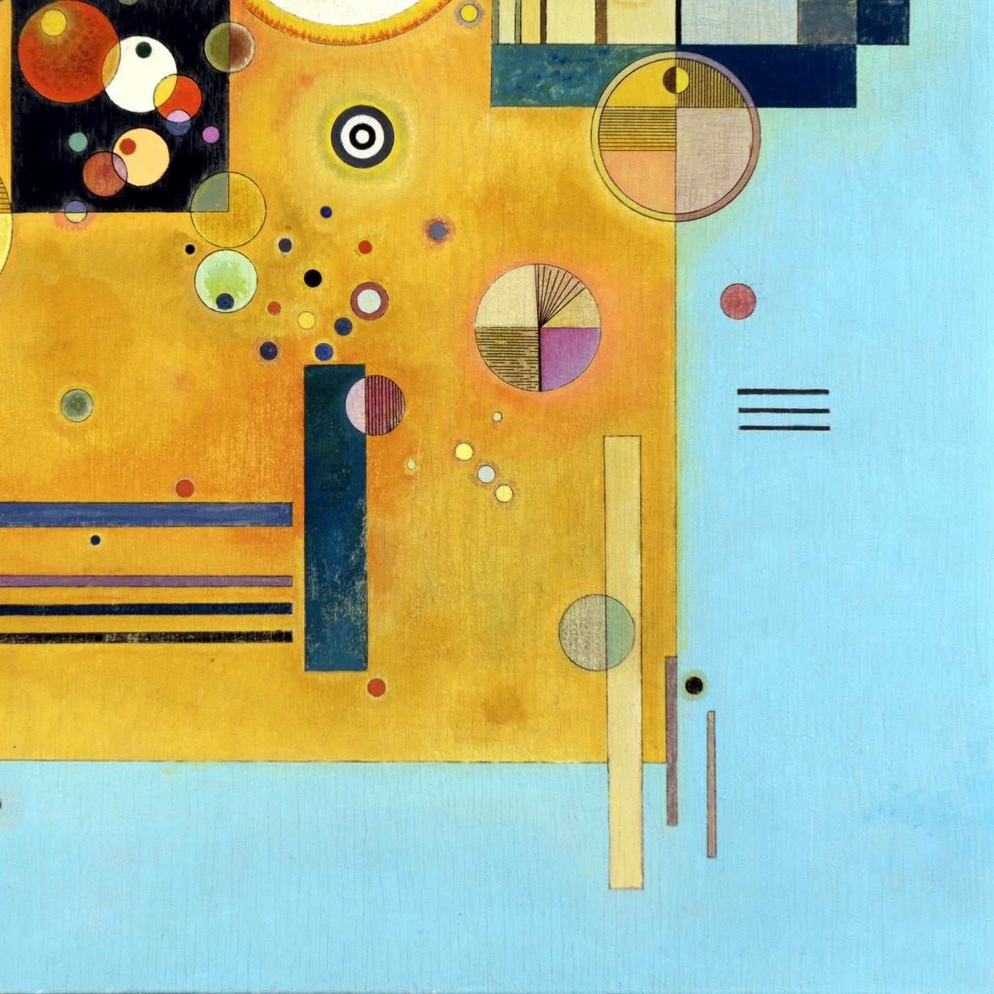 detail of the fine art reproduction from the bottom right corner