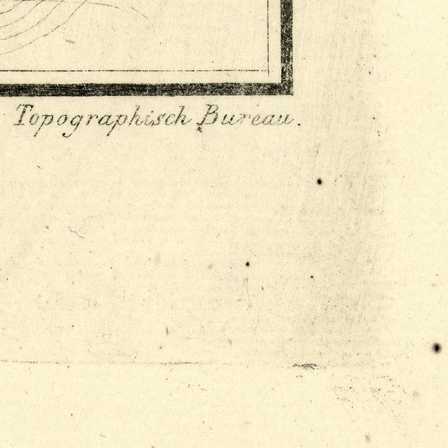 detail of the map from the bottom right corner