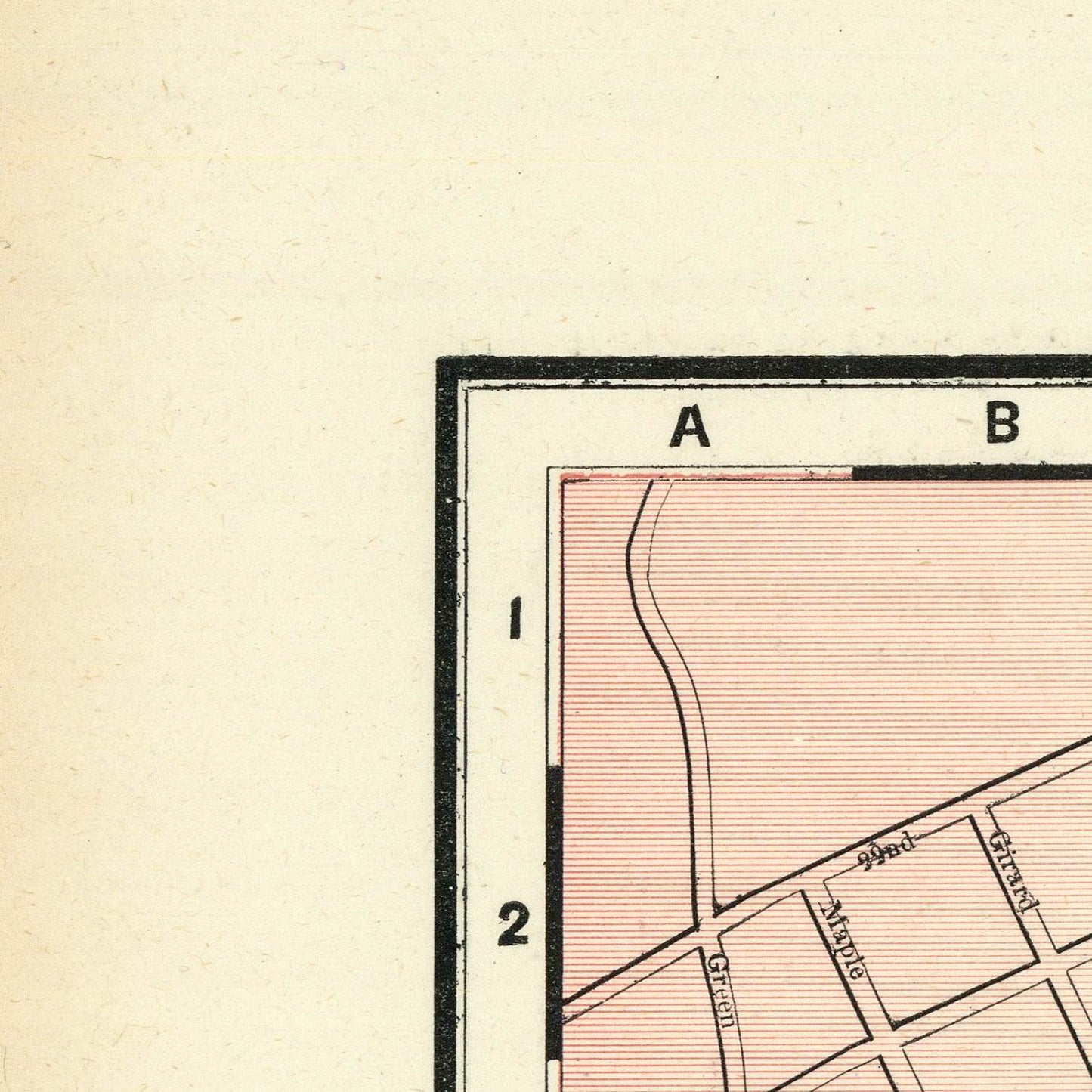 detail of the map from the top left corner