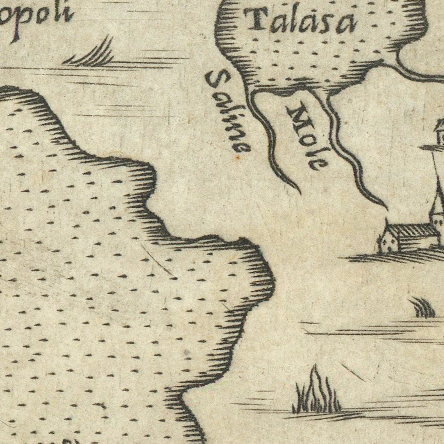 detail of the map from the centre
