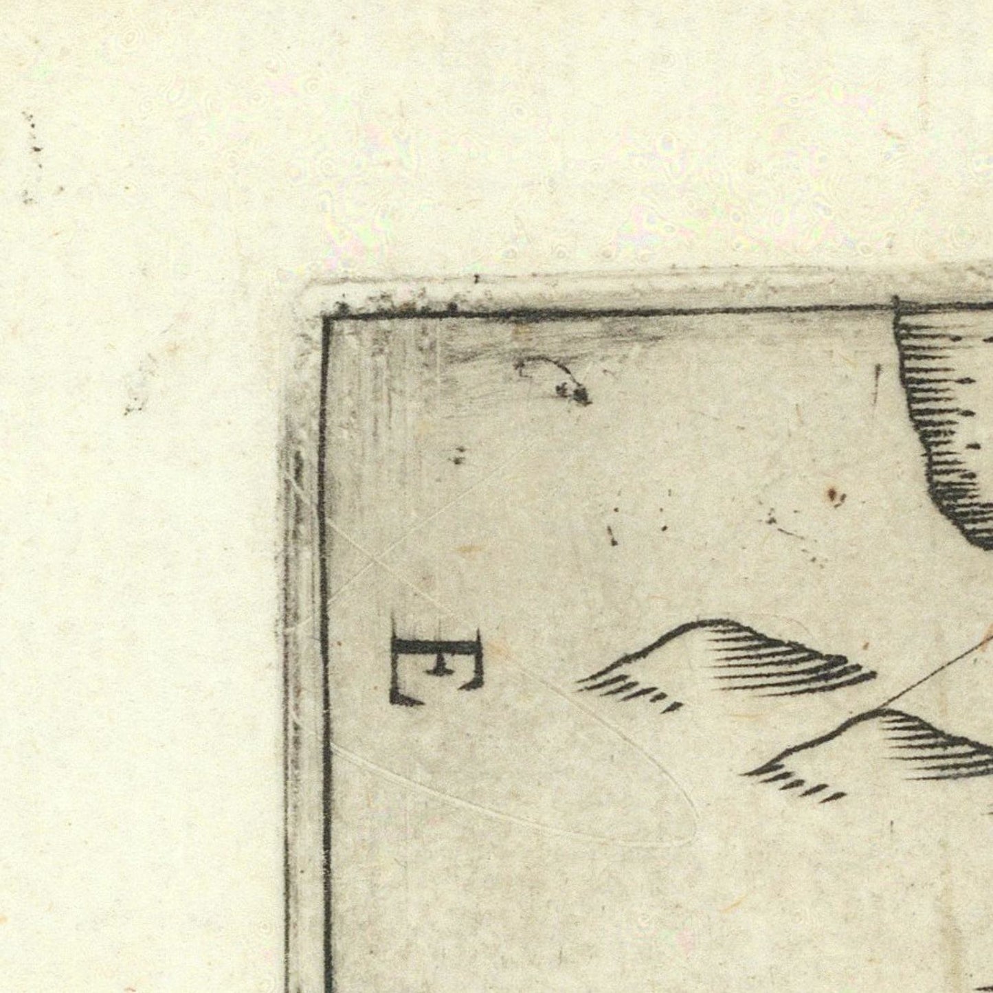 detail of the map from the top left corner