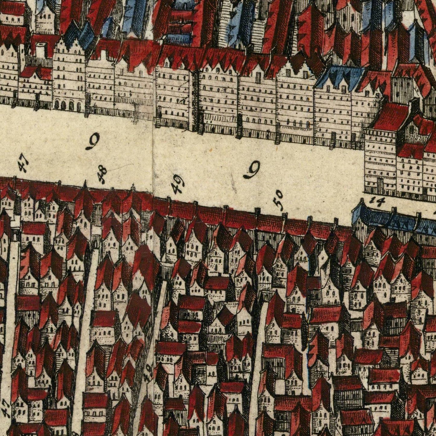detail of the map from the centre