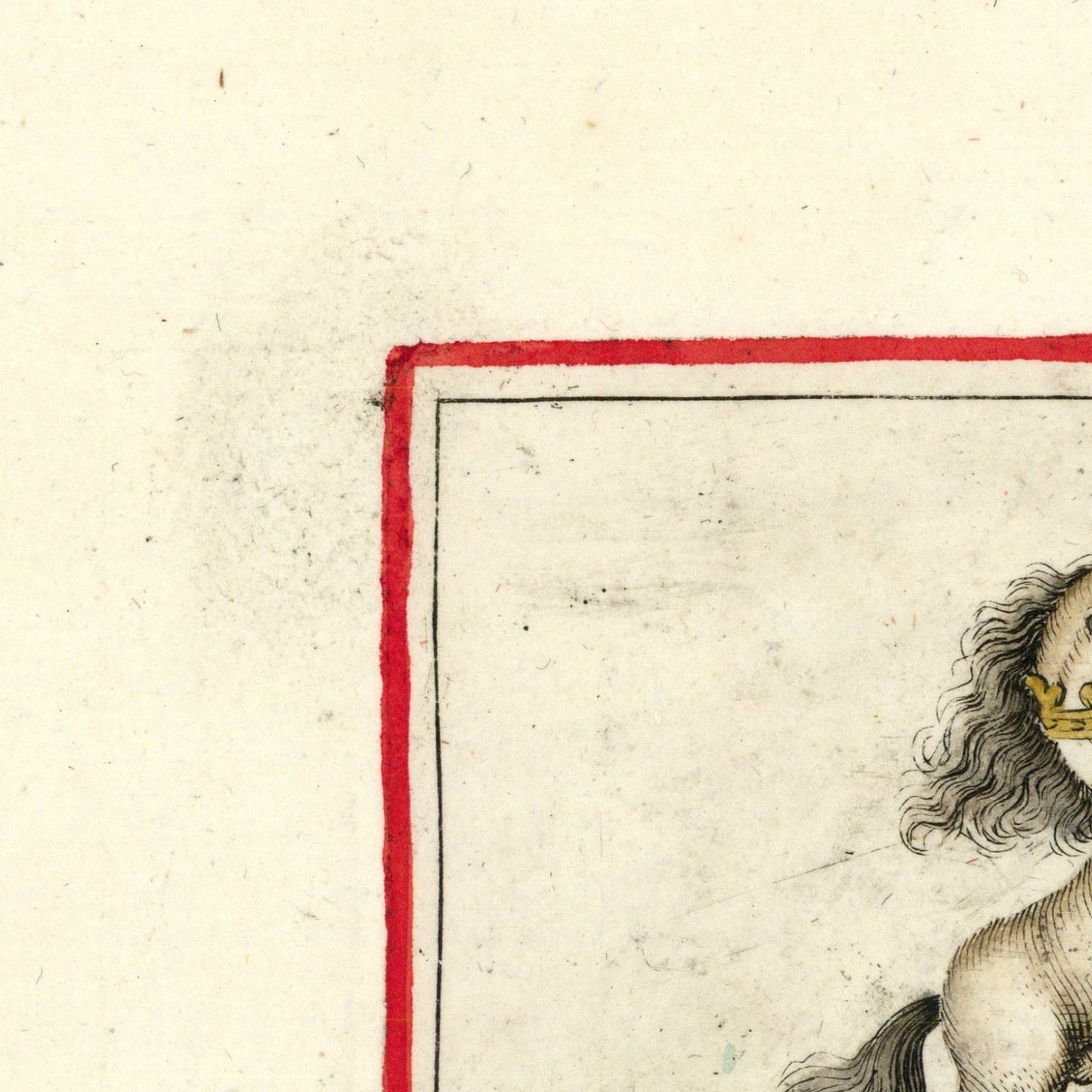 detail of the map from the top left corner