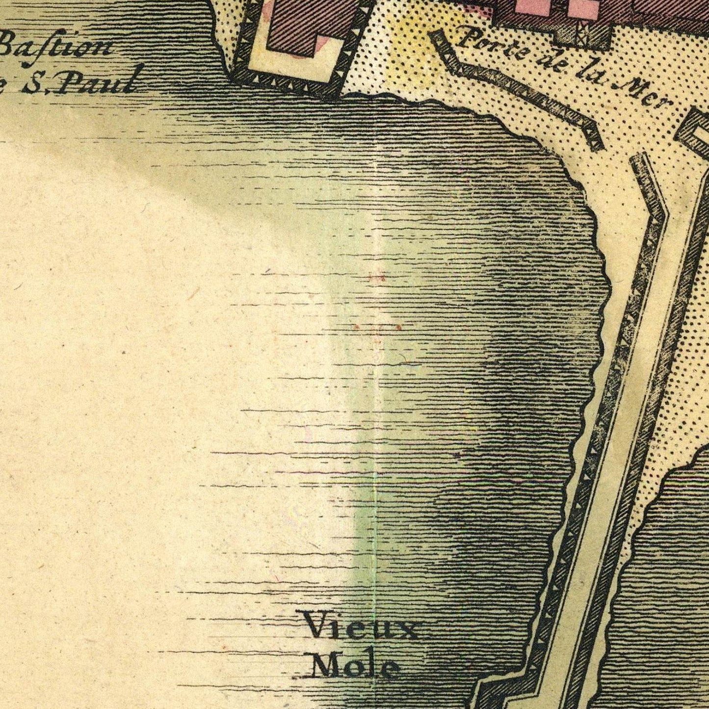 detail of the map from the centre