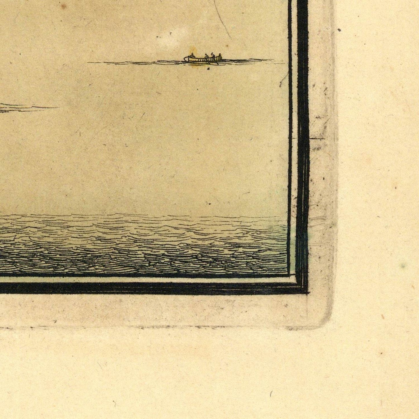 detail of the map from the bottom right corner